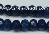 CCN2877 15.5 inches 5*8mm faceted rondelle candy jade beads