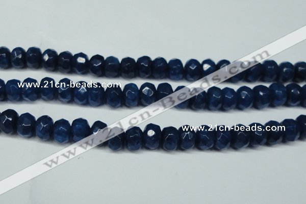 CCN2877 15.5 inches 5*8mm faceted rondelle candy jade beads