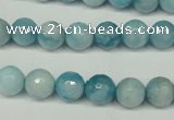 CCN2932 15.5 inches 8mm faceted round candy jade beads