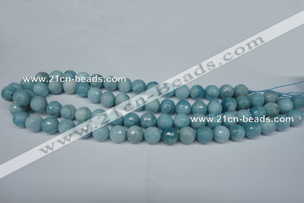 CCN2933 15.5 inches 10mm faceted round candy jade beads