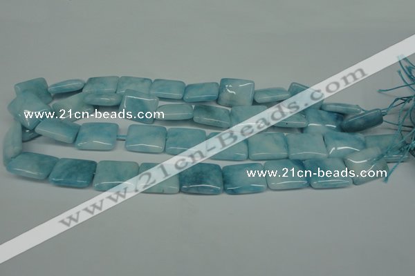 CCN2940 15.5 inches 13*18mm rectangle candy jade beads wholesale