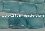 CCN2941 15.5 inches 15*20mm rectangle candy jade beads wholesale