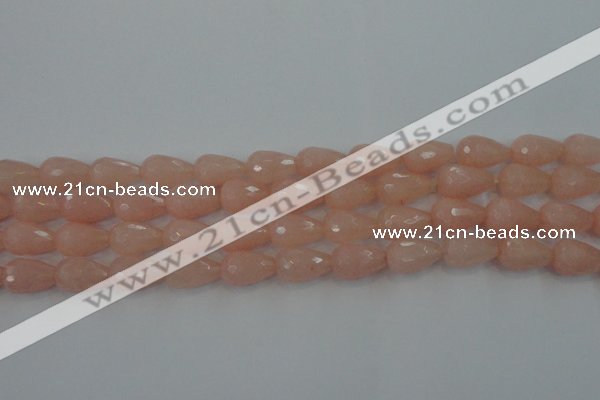 CCN3004 15.5 inches 10*15mm faceted teardrop candy jade beads