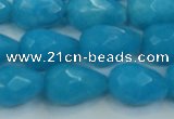 CCN3009 15.5 inches 10*15mm faceted teardrop candy jade beads