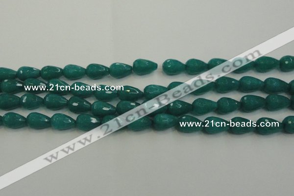 CCN3010 15.5 inches 10*15mm faceted teardrop candy jade beads