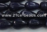 CCN3015 15.5 inches 10*15mm faceted teardrop candy jade beads