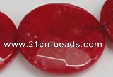 CCN317 15.5 inches 40mm faceted coin candy jade beads wholesale