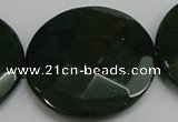 CCN321 15.5 inches 40mm faceted coin candy jade beads wholesale