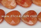 CCN357 15.5 inches 20*20mm faceted heart candy jade beads wholesale