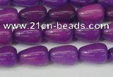 CCN3754 15.5 inches 8*12mm teardrop candy jade beads wholesale