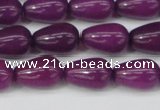 CCN3755 15.5 inches 8*12mm teardrop candy jade beads wholesale