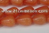 CCN3761 15.5 inches 10*14mm teardrop candy jade beads wholesale