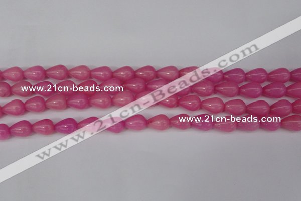 CCN3765 15.5 inches 10*14mm teardrop candy jade beads wholesale