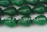 CCN3770 15.5 inches 10*14mm teardrop candy jade beads wholesale