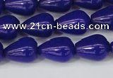 CCN3772 15.5 inches 10*14mm teardrop candy jade beads wholesale