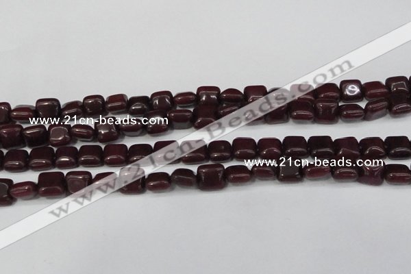 CCN3791 15.5 inches 8*8mm square candy jade beads wholesale