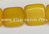 CCN3800 15.5 inches 20*20mm square candy jade beads wholesale