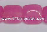 CCN3802 15.5 inches 20*20mm square candy jade beads wholesale