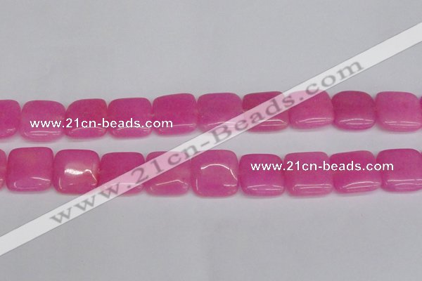 CCN3802 15.5 inches 20*20mm square candy jade beads wholesale