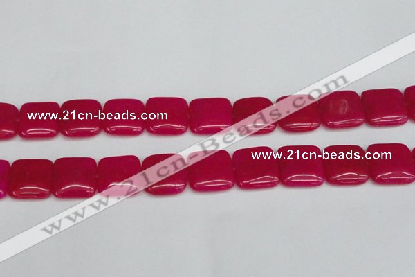 CCN3803 15.5 inches 20*20mm square candy jade beads wholesale