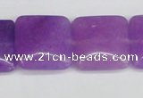 CCN3805 15.5 inches 20*20mm square candy jade beads wholesale