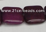 CCN3806 15.5 inches 20*20mm square candy jade beads wholesale