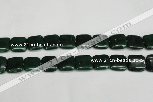 CCN3809 15.5 inches 20*20mm square candy jade beads wholesale