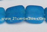 CCN3810 15.5 inches 20*20mm square candy jade beads wholesale