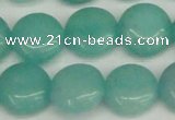 CCN3822 15.5 inches 14mm flat round candy jade beads wholesale