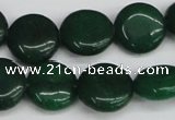 CCN3824 15.5 inches 14mm flat round candy jade beads wholesale