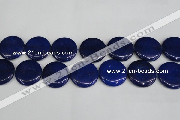 CCN3859 15.5 inches 35mm flat round candy jade beads wholesale