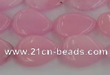 CCN3860 15.5 inches 13*18mm flat teardrop candy jade beads