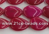 CCN3862 15.5 inches 13*18mm flat teardrop candy jade beads