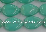 CCN3870 15.5 inches 13*18mm flat teardrop candy jade beads