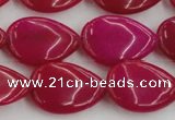 CCN3877 15.5 inches 15*20mm flat teardrop candy jade beads