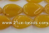 CCN3882 15.5 inches 15*20mm flat teardrop candy jade beads