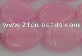 CCN3890 15.5 inches 18*25mm flat teardrop candy jade beads