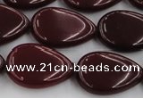 CCN3895 15.5 inches 18*25mm flat teardrop candy jade beads