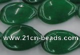 CCN3899 15.5 inches 18*25mm flat teardrop candy jade beads