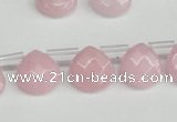 CCN3911 Top-drilled 13*13mm briolette candy jade beads wholesale