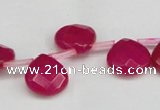 CCN3916 Top-drilled 13*13mm briolette candy jade beads wholesale