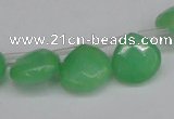 CCN3918 Top-drilled 13*13mm briolette candy jade beads wholesale