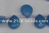 CCN3938 Top-drilled 12*15mm briolette candy jade beads wholesale