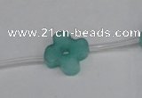 CCN3948 15.5 inches 15mm carved flower candy jade beads wholesale