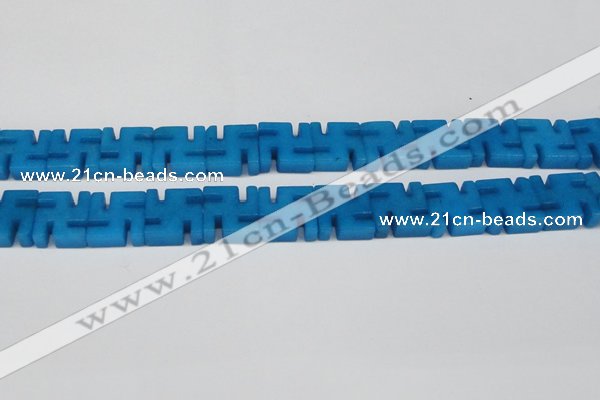 CCN3962 15.5 inches 20*20mm svastika candy jade beads wholesale