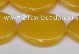 CCN3970 15.5 inches 30*40mm flat teardrop candy jade beads