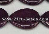 CCN3976 15.5 inches 30*40mm flat teardrop candy jade beads