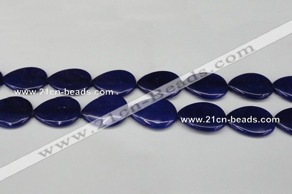 CCN3978 15.5 inches 30*40mm flat teardrop candy jade beads