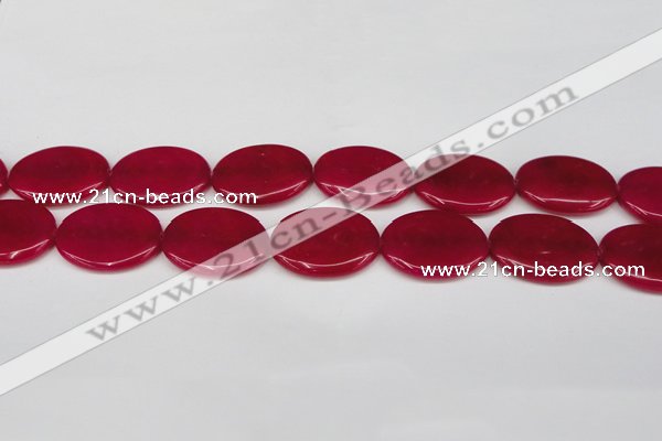 CCN3988 15.5 inches 30*40mm oval candy jade beads wholesale