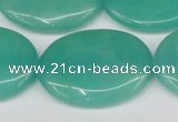 CCN3993 15.5 inches 30*40mm oval candy jade beads wholesale